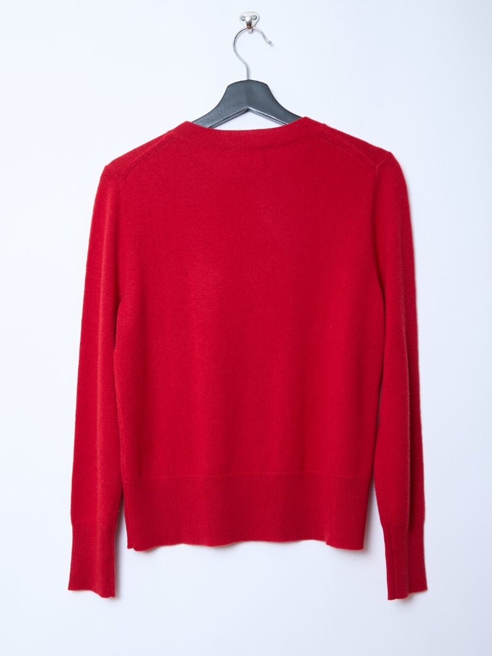 J. Crew 100% Cashmere Classic Fit Crewneck Lightweight Sweater Red Small - Picture 3 of 9